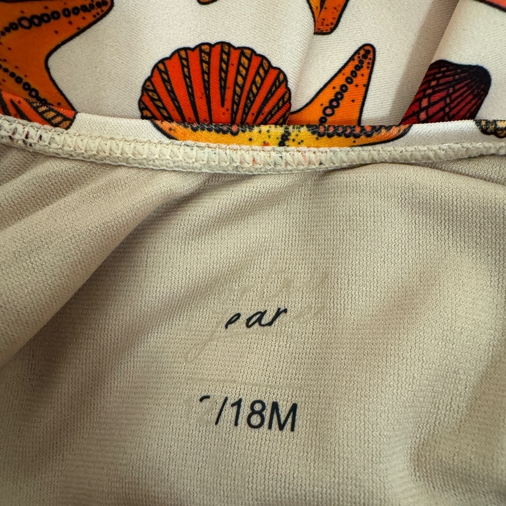 Kortni Jeane 12-18 months seashell one piece mini skirted  bathing suit - Picture 3 of 3